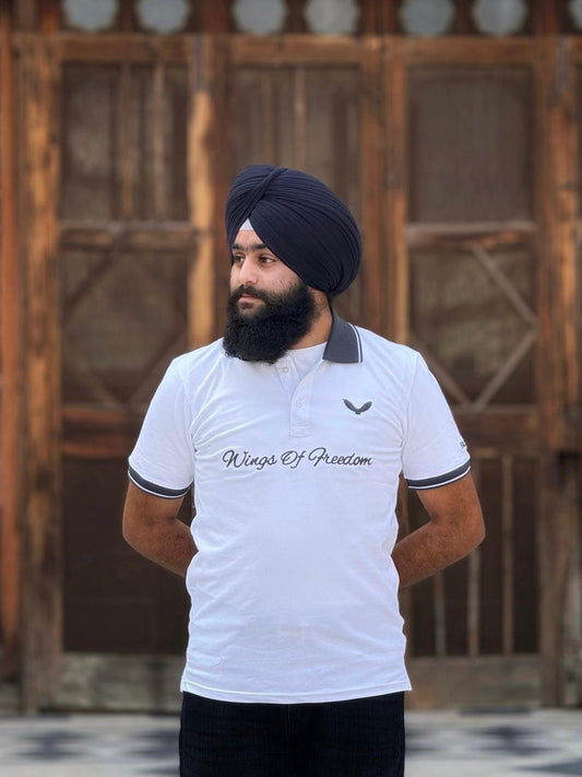 FALCON Stitches Polo Luxe – White