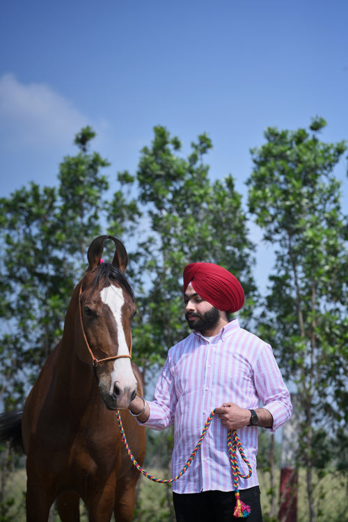 Falcon Summer Blush Linen Shirt