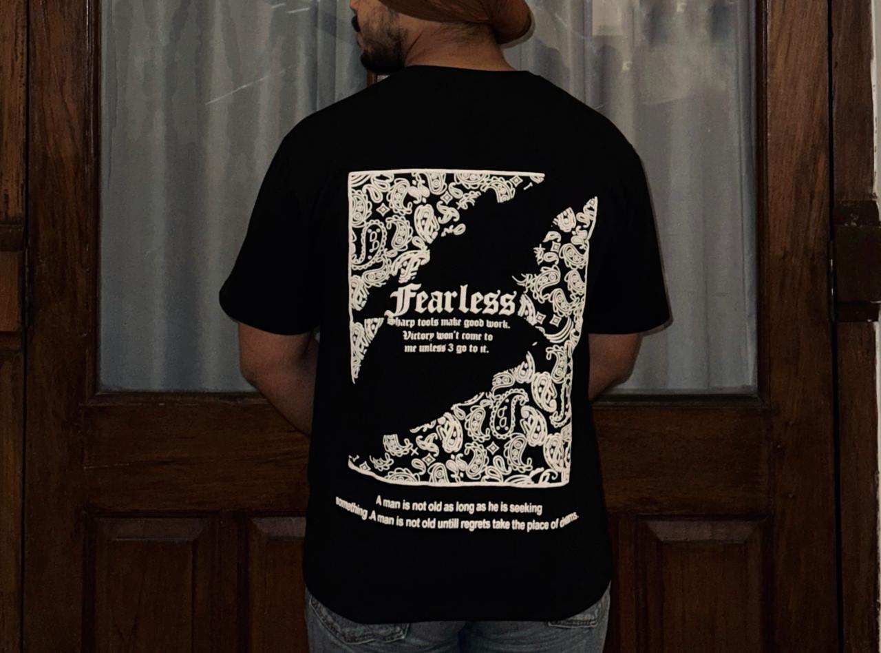 Fearless Oversized T-Shirt – Black