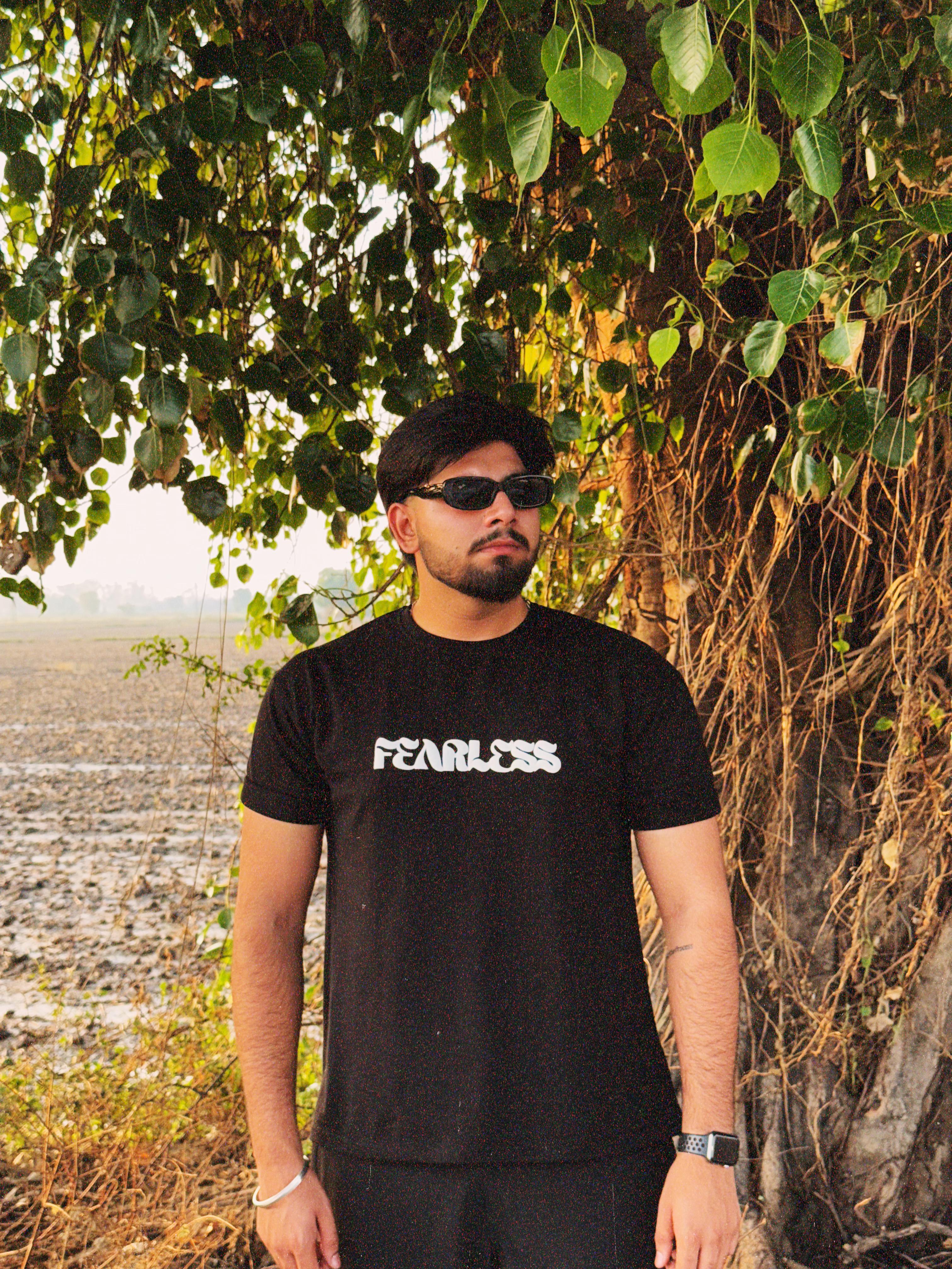 Fearless Oversized T-Shirt – Black