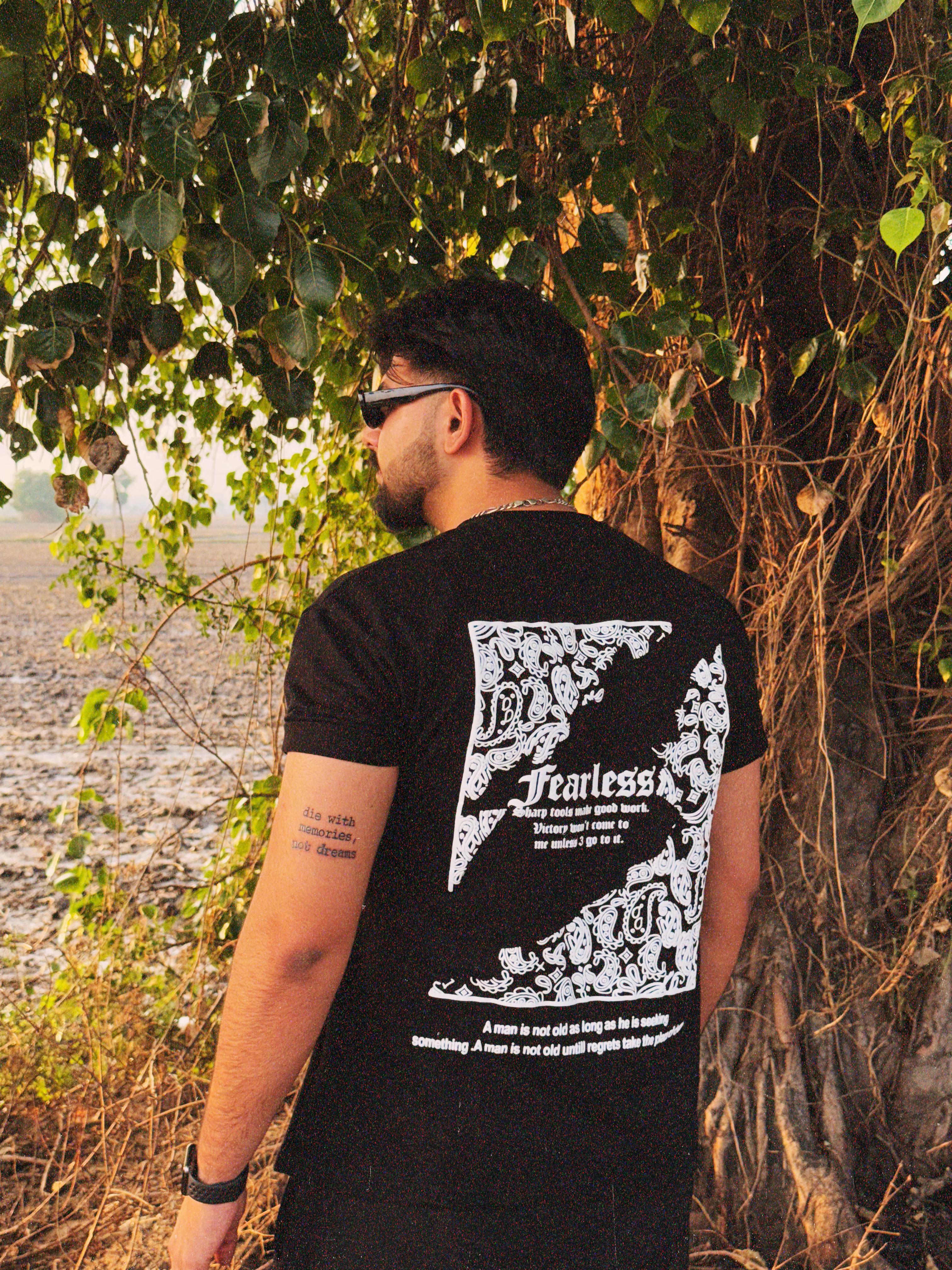 Fearless Oversized T-Shirt – Black